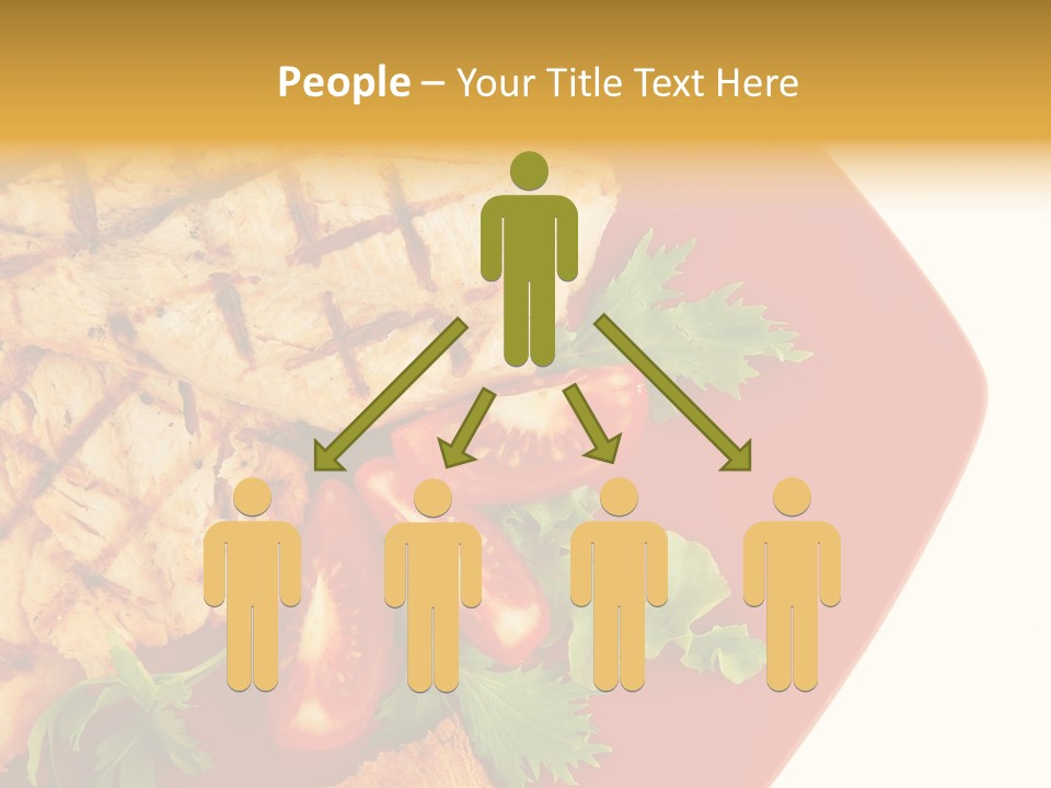 Diet Salad Fish PowerPoint Template