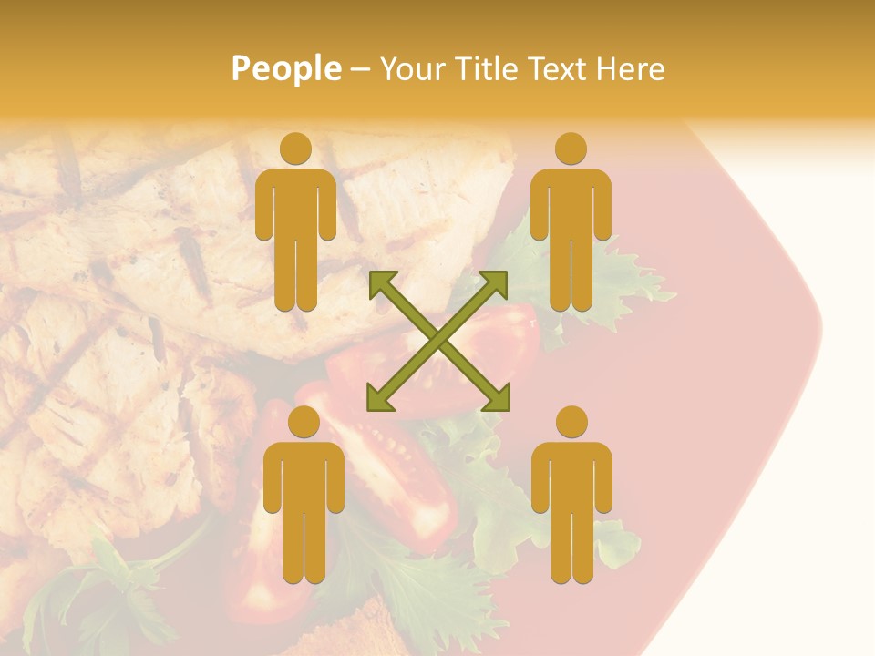Diet Salad Fish PowerPoint Template