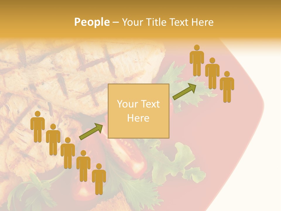 Diet Salad Fish PowerPoint Template