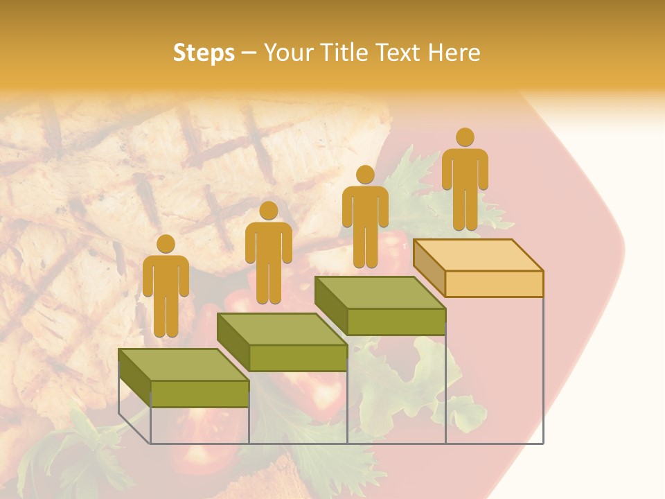 Diet Salad Fish PowerPoint Template