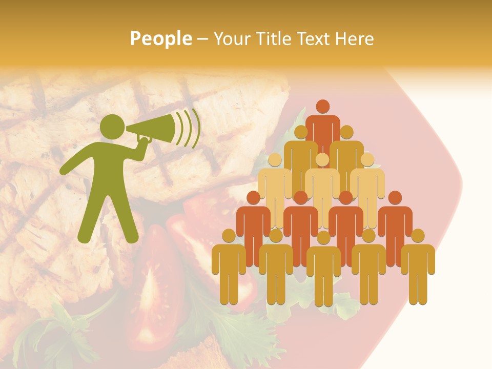 Diet Salad Fish PowerPoint Template