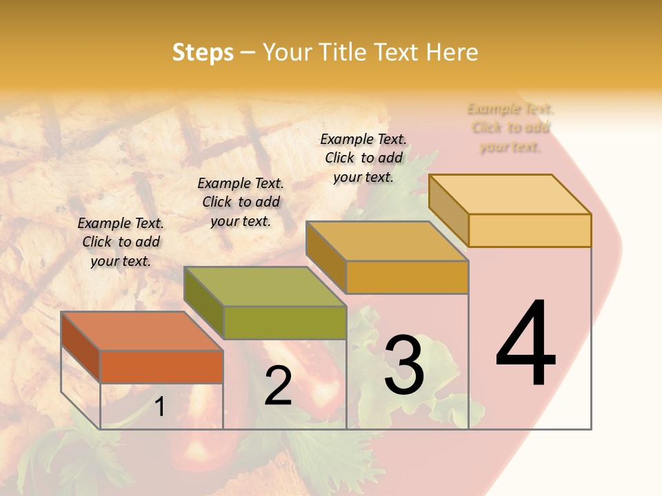 Diet Salad Fish PowerPoint Template