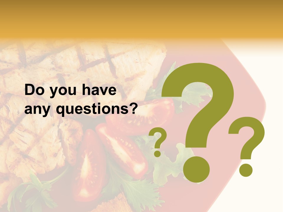 Diet Salad Fish PowerPoint Template