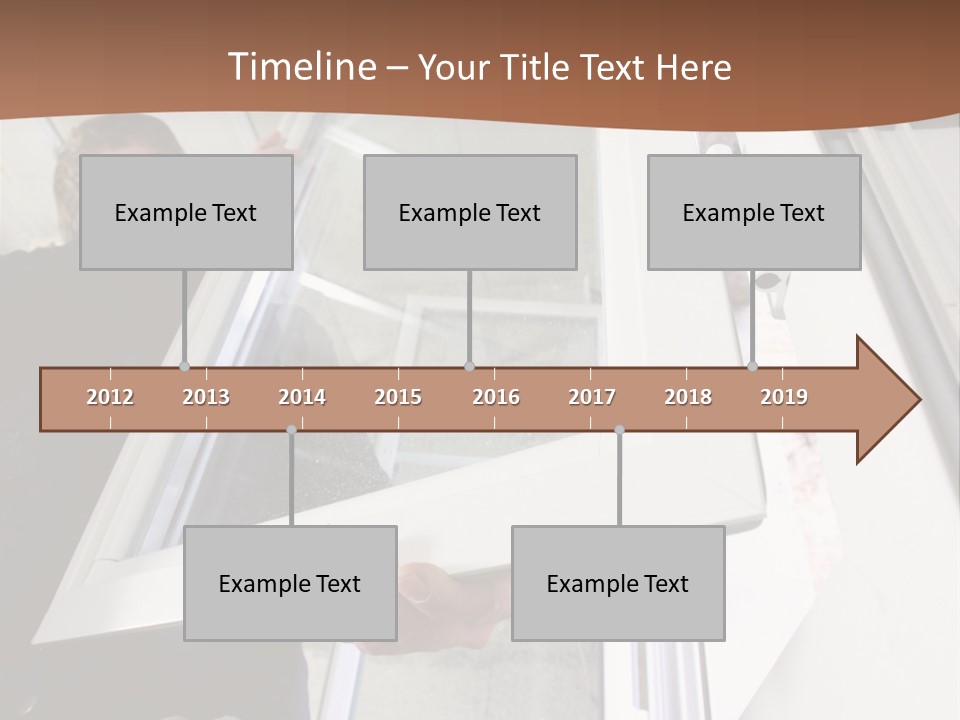 Young Construction Standing PowerPoint Template