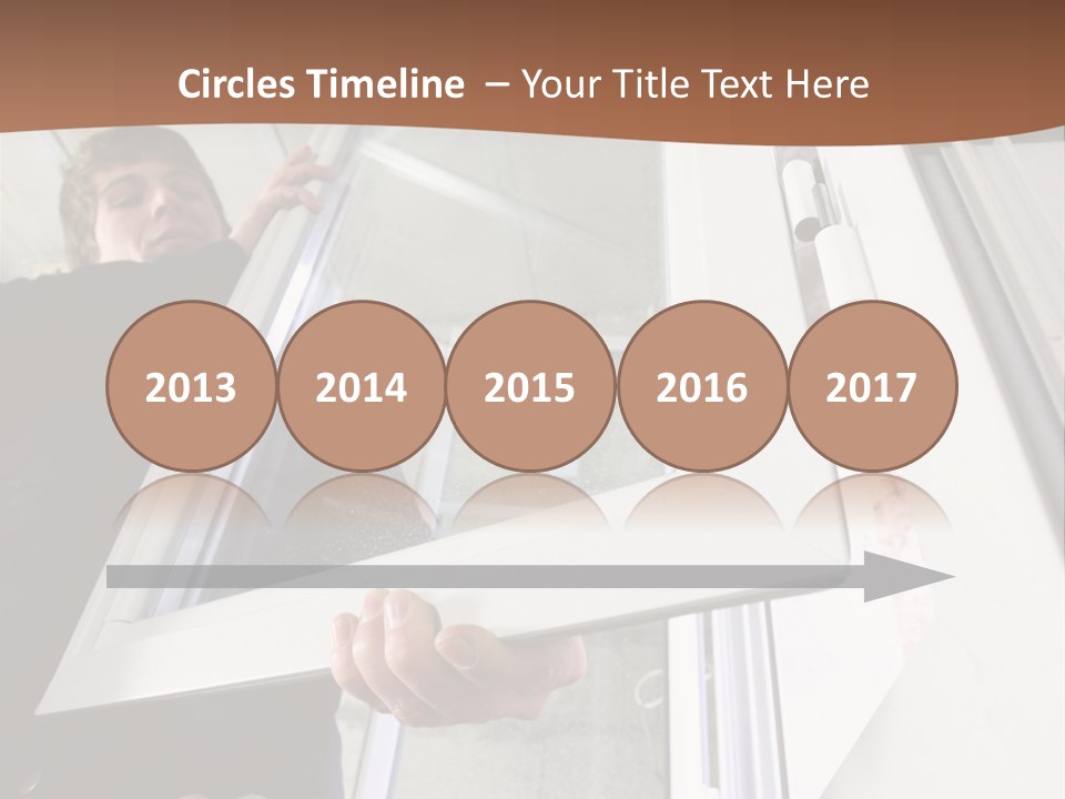 Young Construction Standing PowerPoint Template