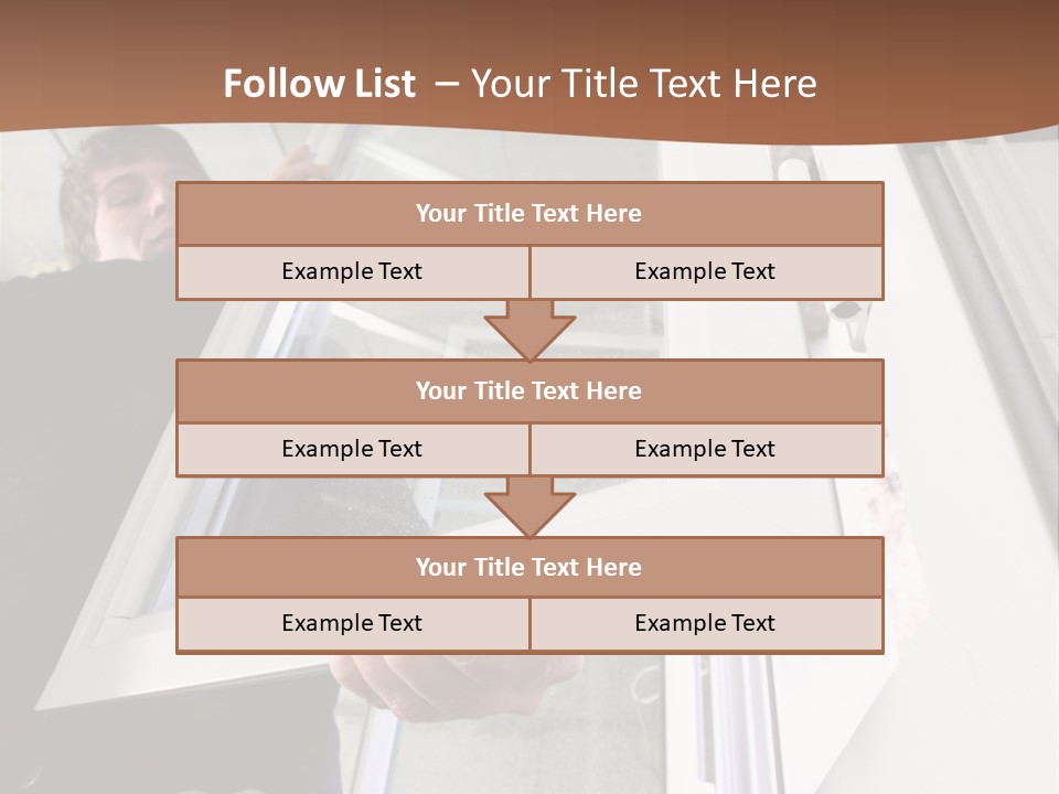 Young Construction Standing PowerPoint Template