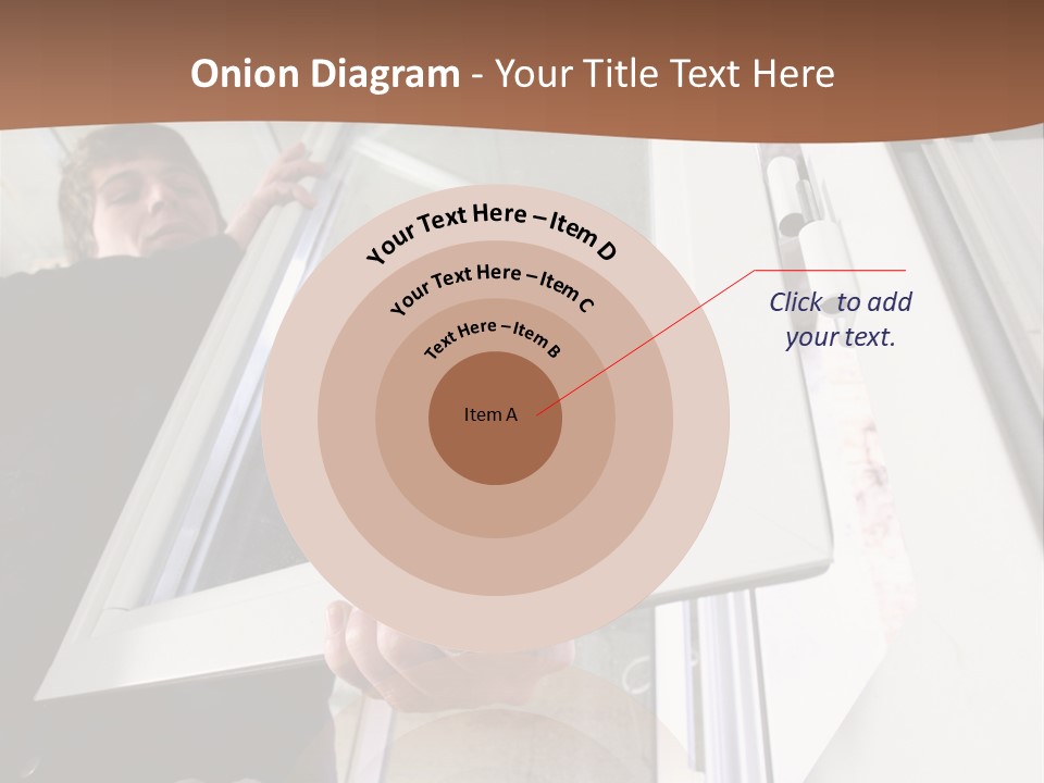 Young Construction Standing PowerPoint Template