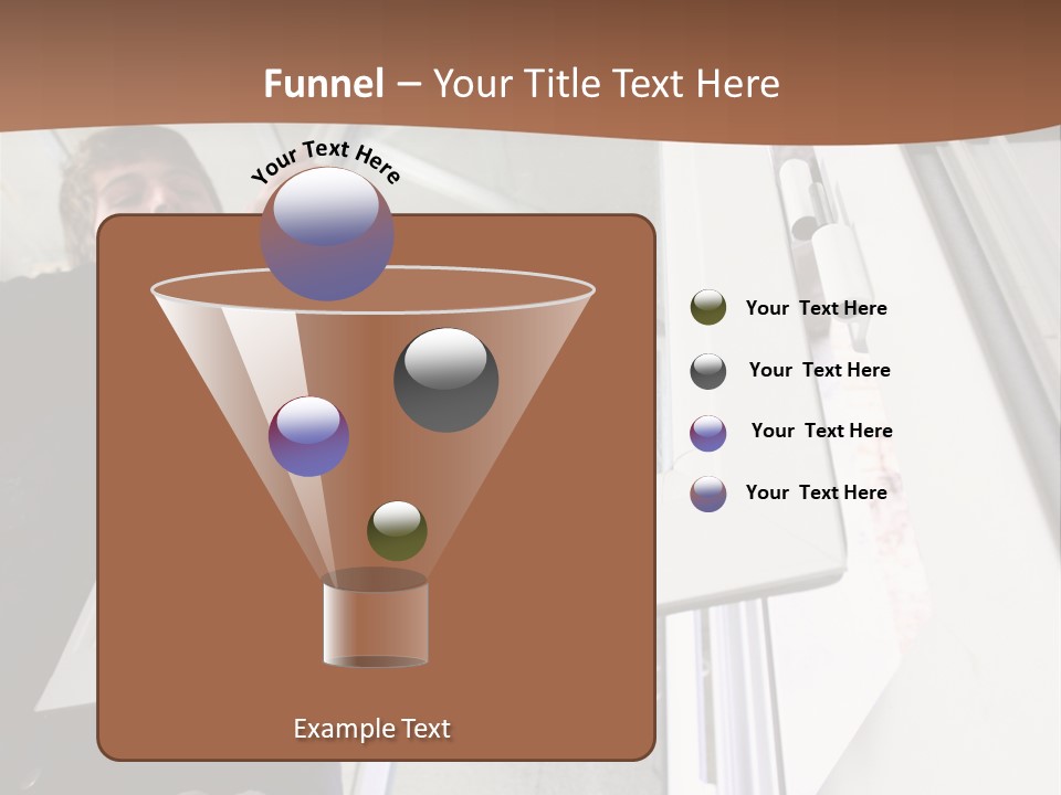 Young Construction Standing PowerPoint Template