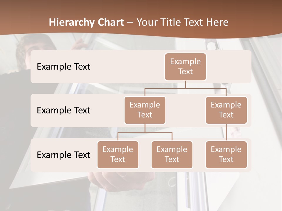 Young Construction Standing PowerPoint Template
