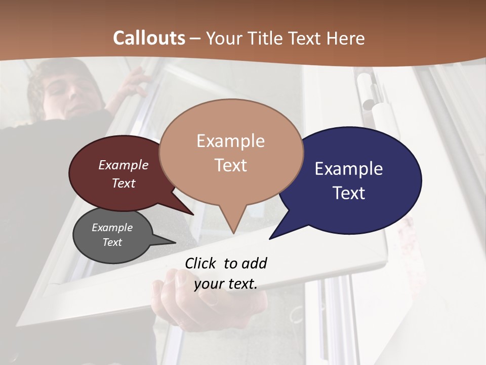 Young Construction Standing PowerPoint Template