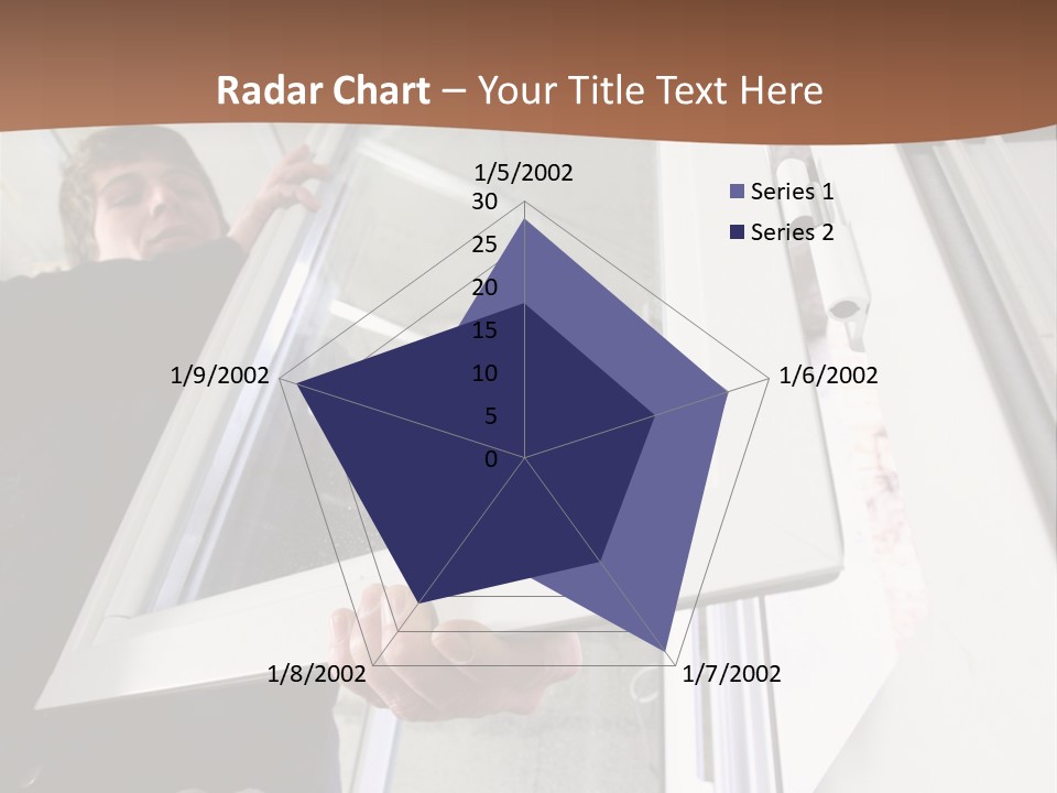 Young Construction Standing PowerPoint Template