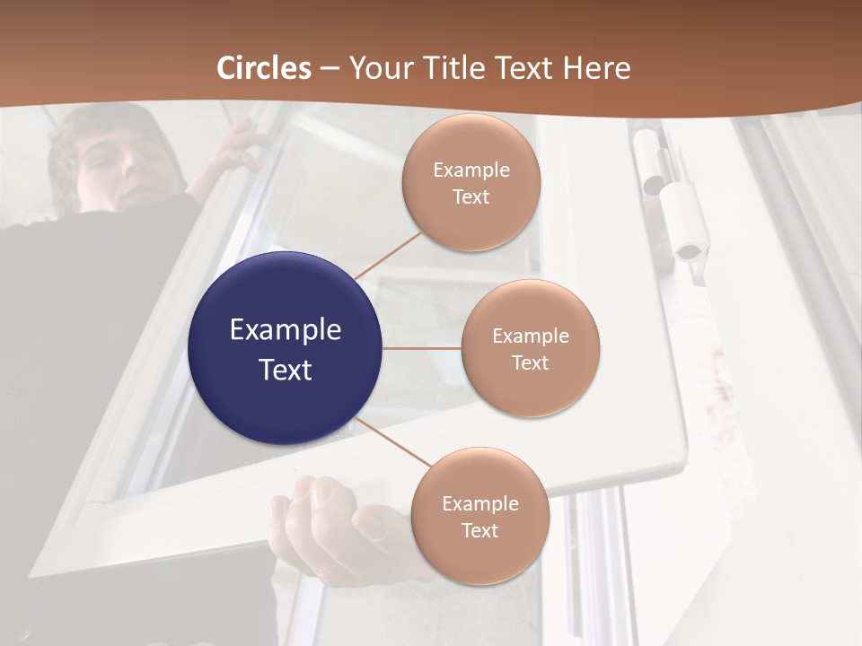 Young Construction Standing PowerPoint Template