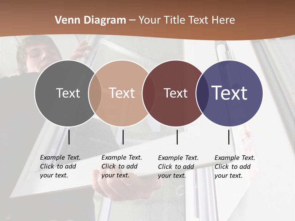 Young Construction Standing PowerPoint Template