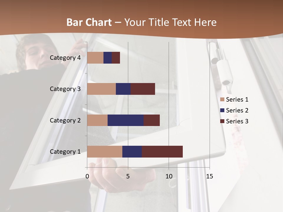 Young Construction Standing PowerPoint Template