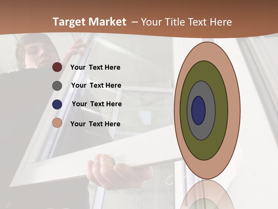 Young Construction Standing PowerPoint Template