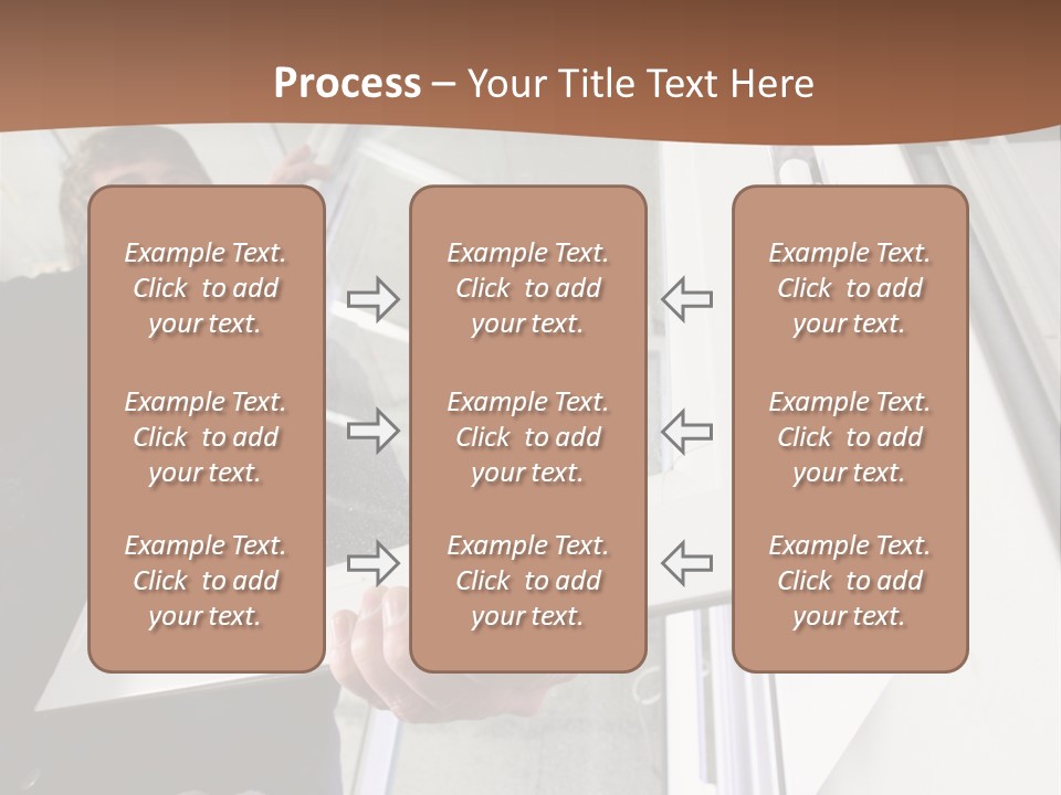 Young Construction Standing PowerPoint Template