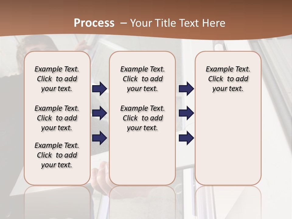 Young Construction Standing PowerPoint Template