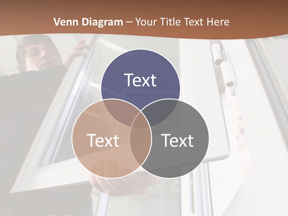 Young Construction Standing PowerPoint Template