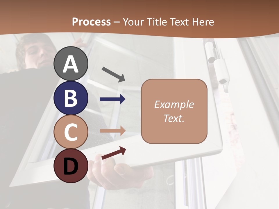 Young Construction Standing PowerPoint Template
