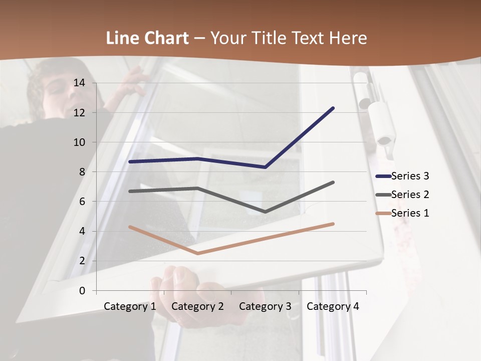 Young Construction Standing PowerPoint Template