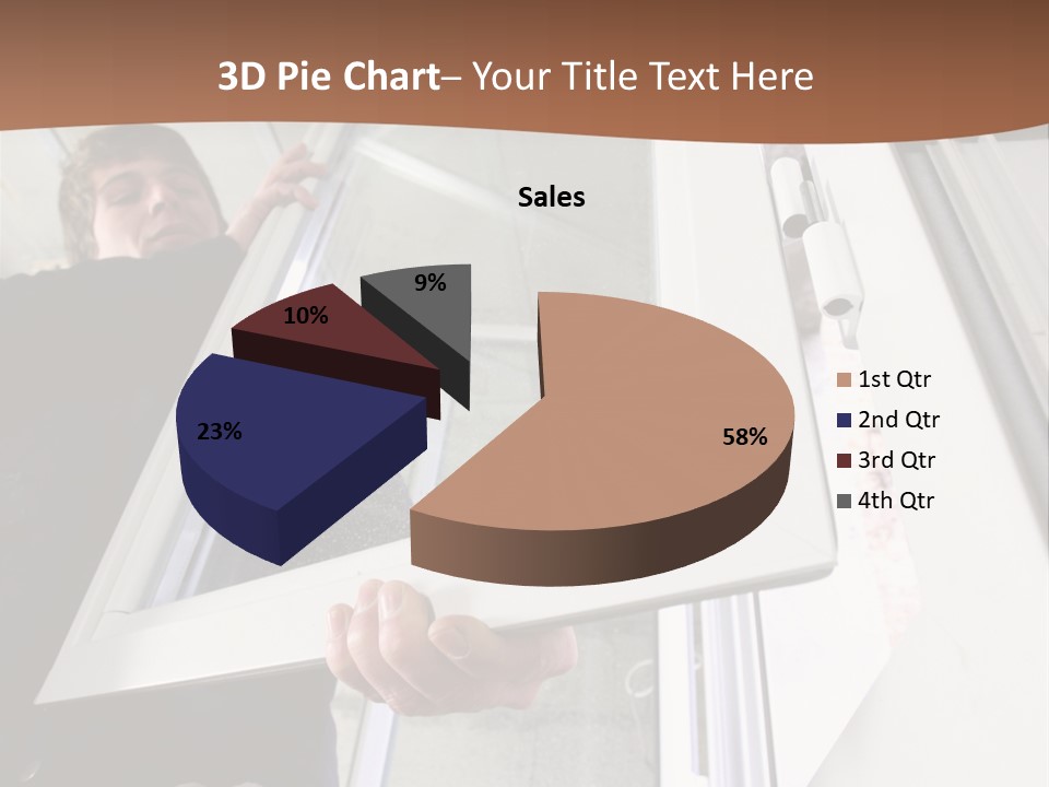 Young Construction Standing PowerPoint Template