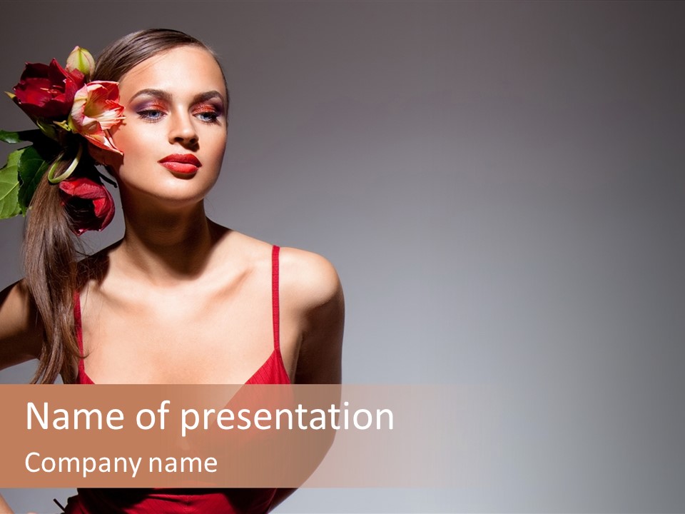 Pretty Passion Head PowerPoint Template