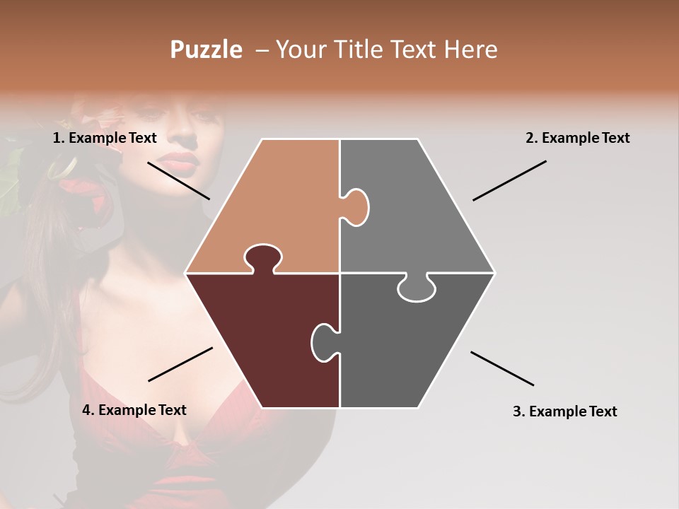 Pretty Passion Head PowerPoint Template