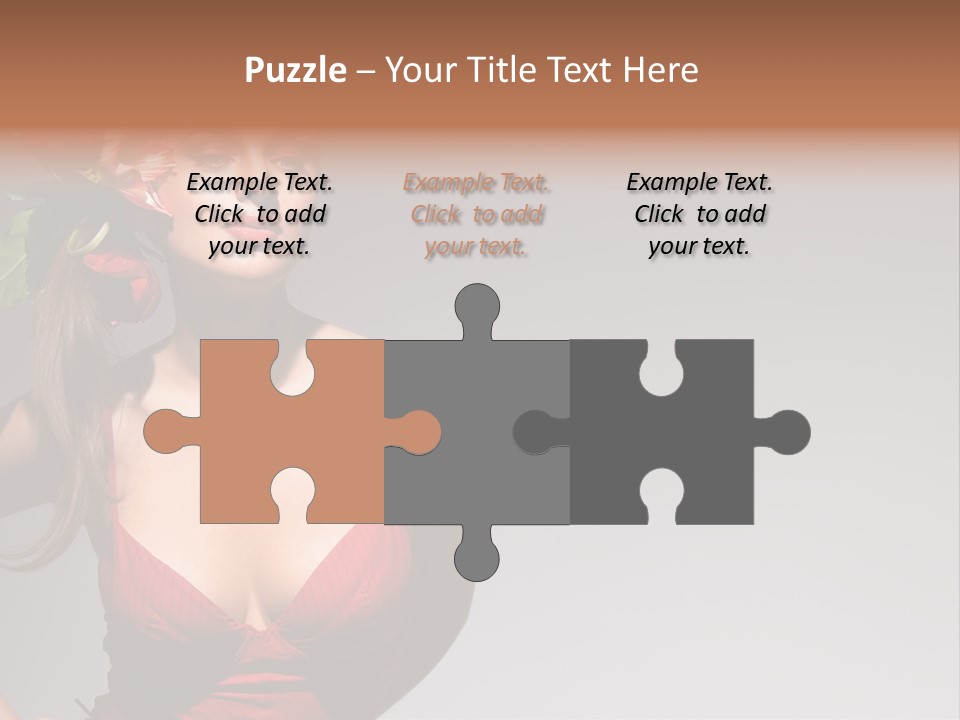 Pretty Passion Head PowerPoint Template