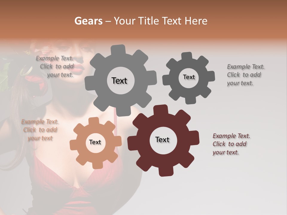 Pretty Passion Head PowerPoint Template