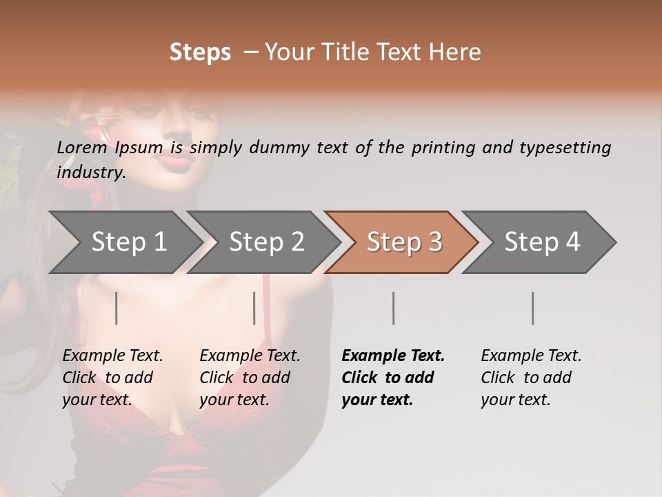 Pretty Passion Head PowerPoint Template