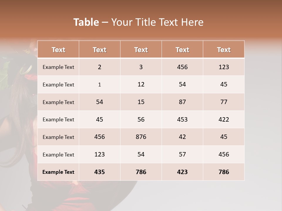 Pretty Passion Head PowerPoint Template