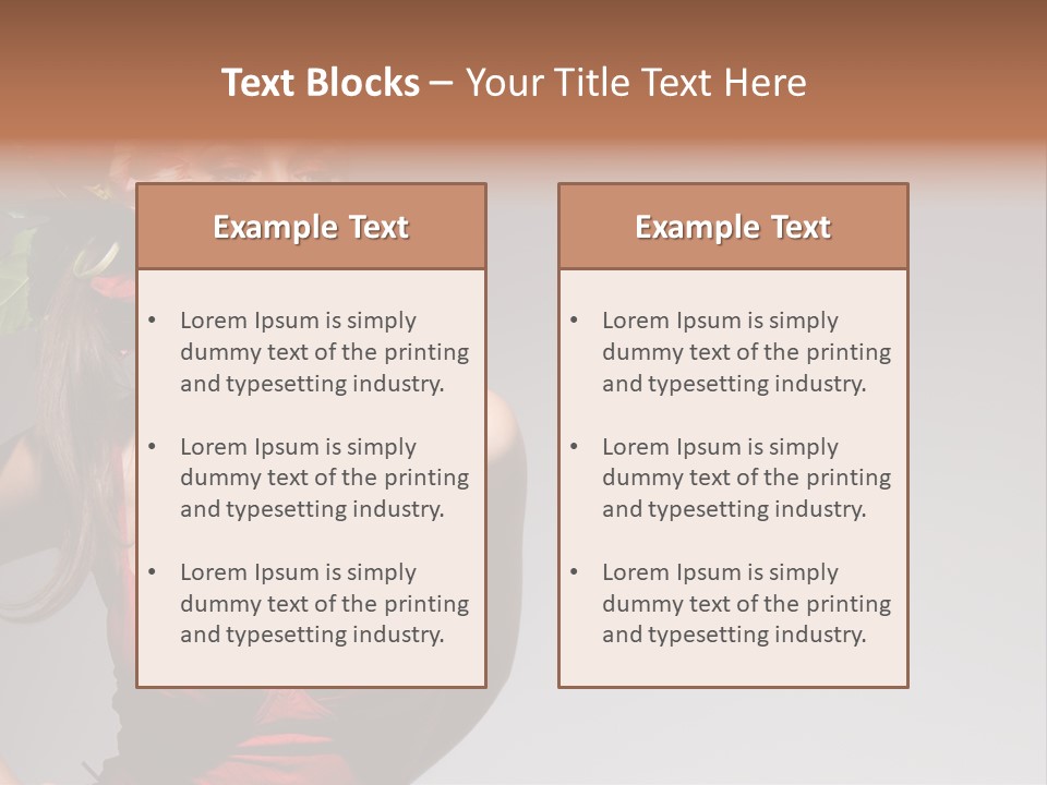 Pretty Passion Head PowerPoint Template