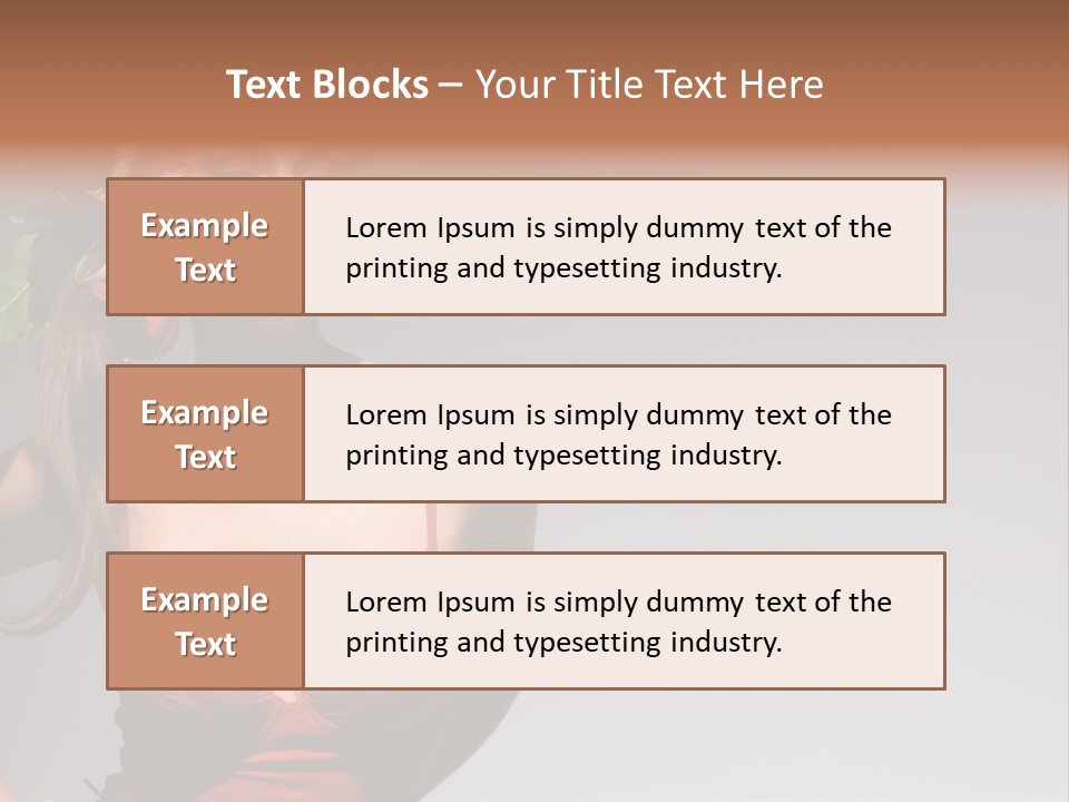 Pretty Passion Head PowerPoint Template