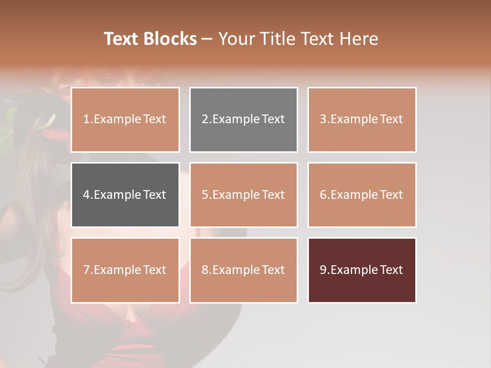 Pretty Passion Head PowerPoint Template