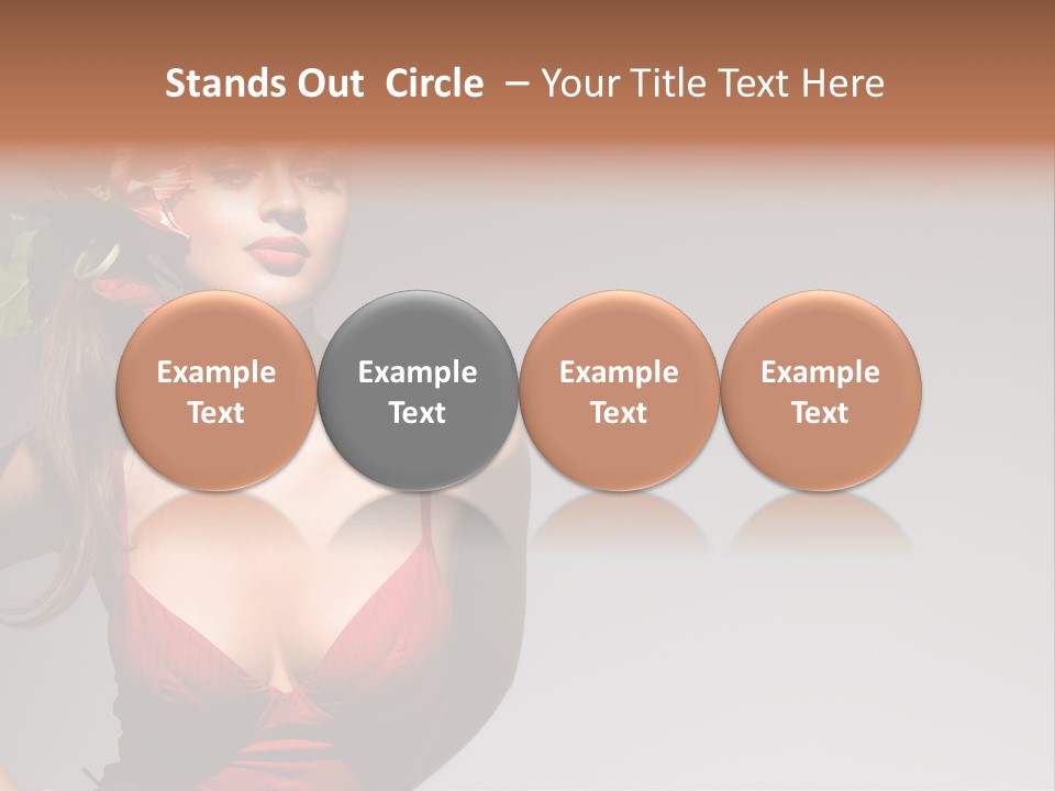 Pretty Passion Head PowerPoint Template