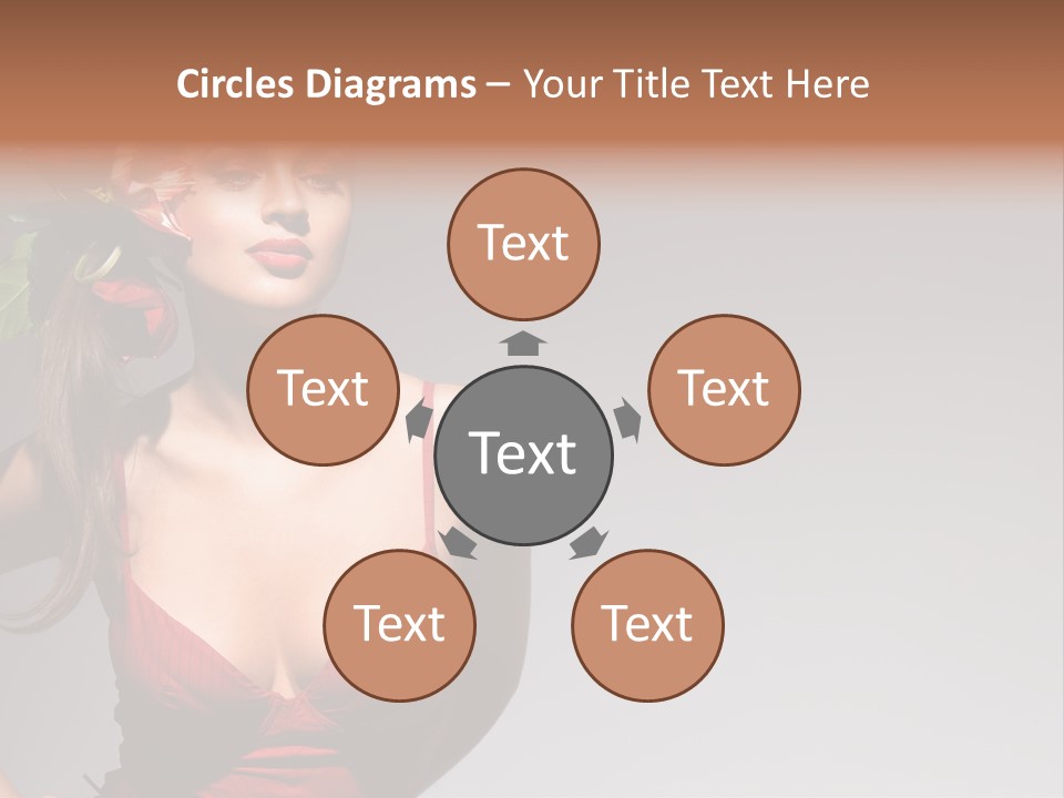 Pretty Passion Head PowerPoint Template