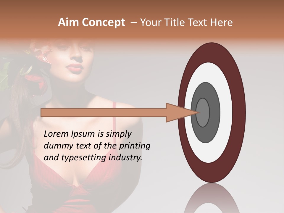 Pretty Passion Head PowerPoint Template