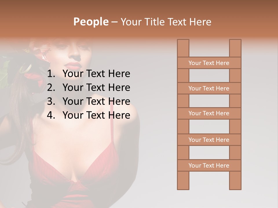 Pretty Passion Head PowerPoint Template