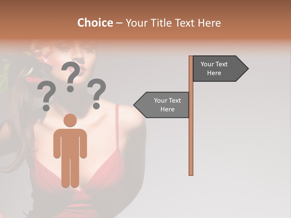 Pretty Passion Head PowerPoint Template