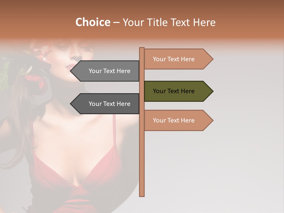 Pretty Passion Head PowerPoint Template