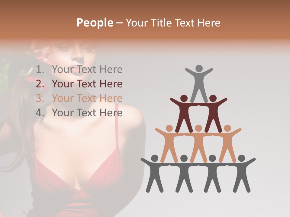 Pretty Passion Head PowerPoint Template