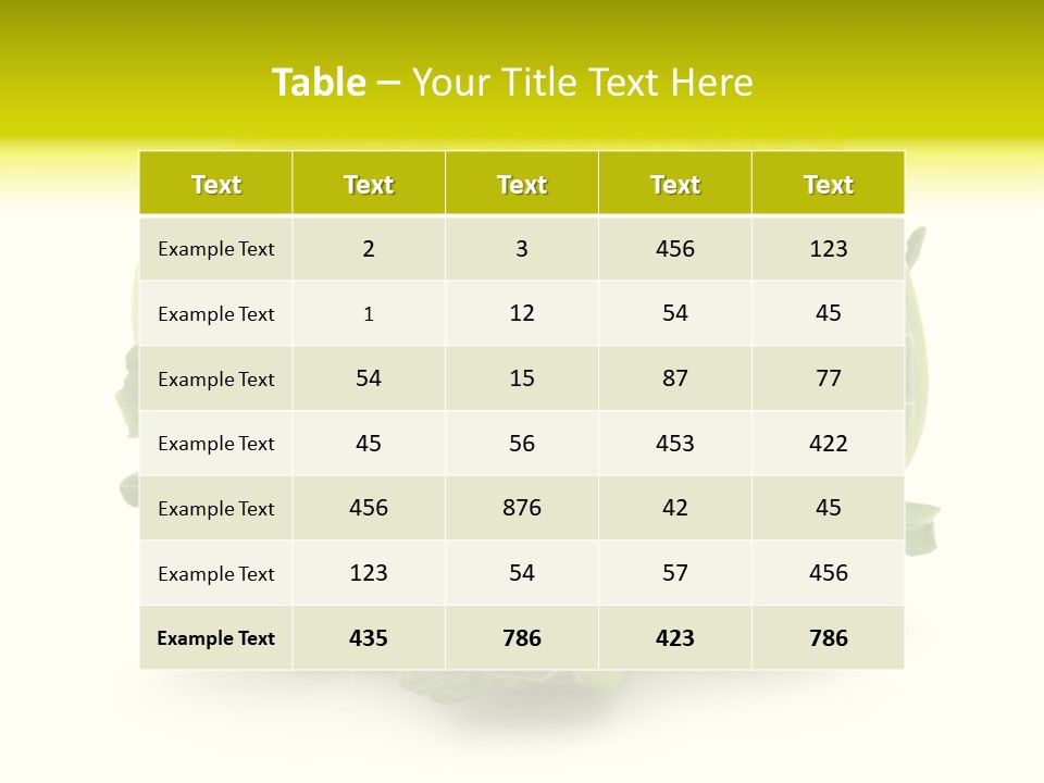 Nature Healthy Macro PowerPoint Template