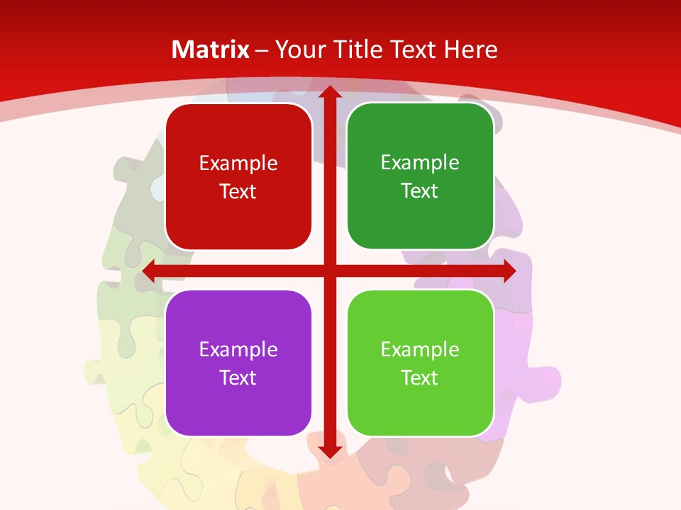Puzzle Background Isolated PowerPoint Template