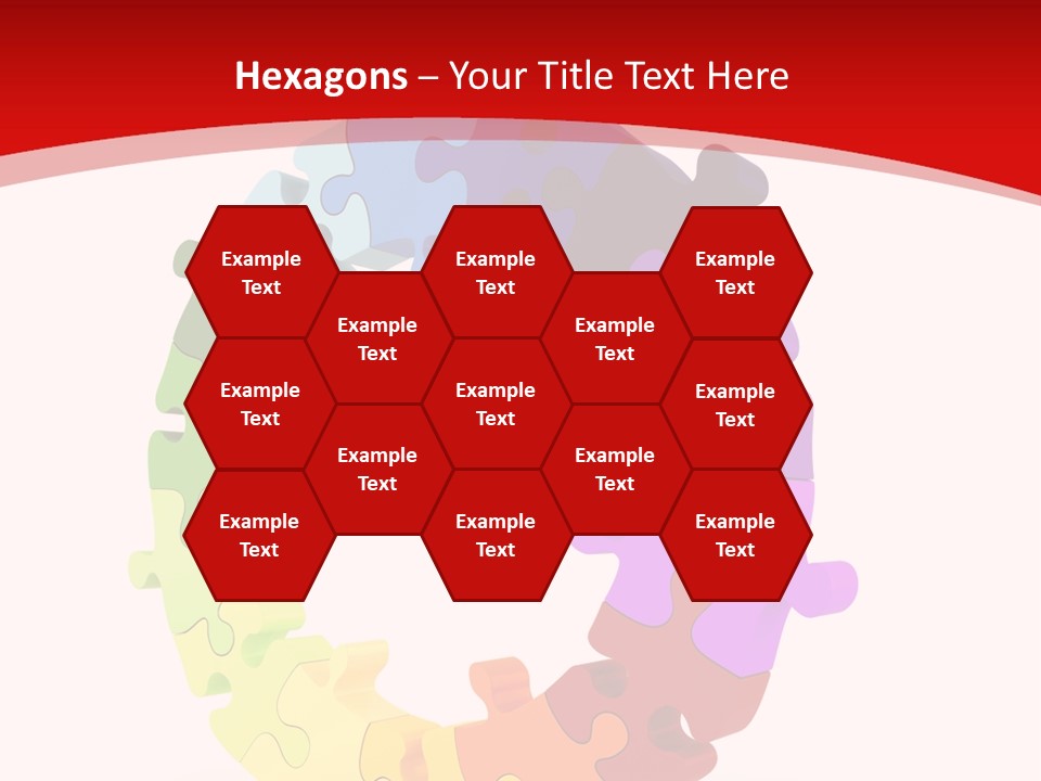 Puzzle Background Isolated PowerPoint Template