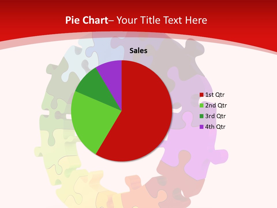 Puzzle Background Isolated PowerPoint Template