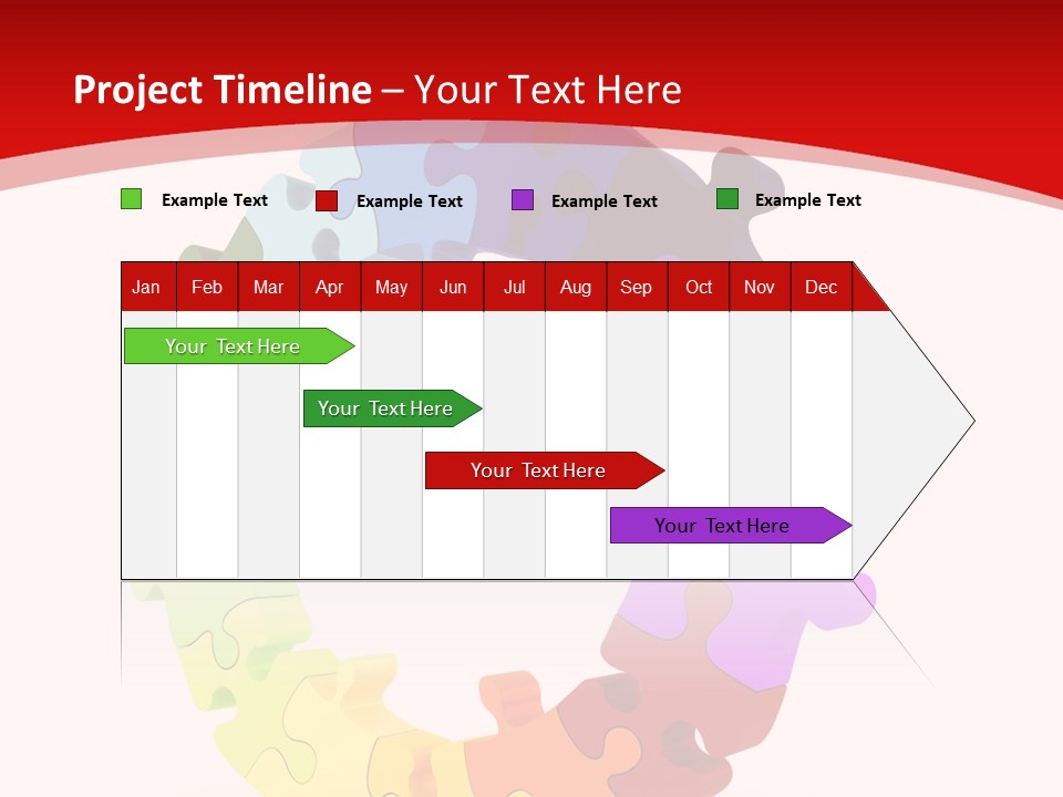 Puzzle Background Isolated PowerPoint Template
