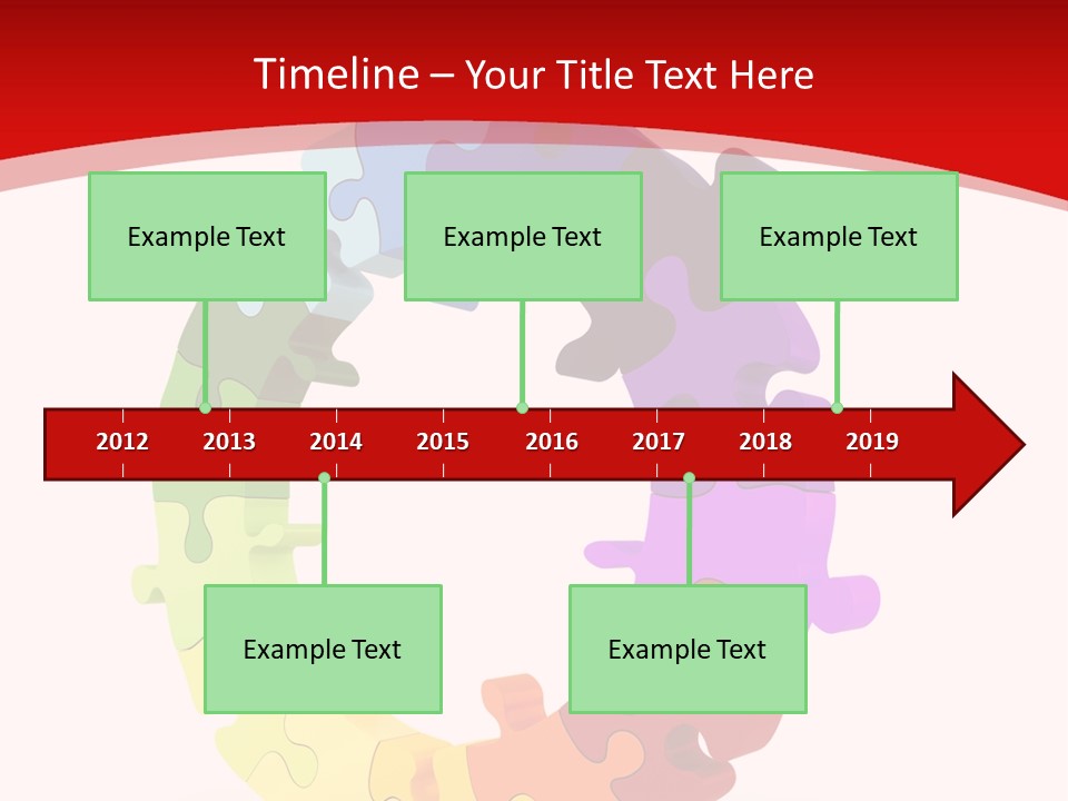 Puzzle Background Isolated PowerPoint Template