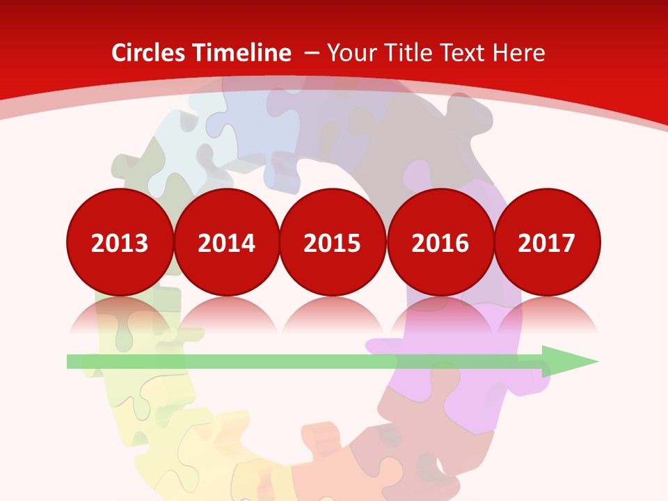 Puzzle Background Isolated PowerPoint Template