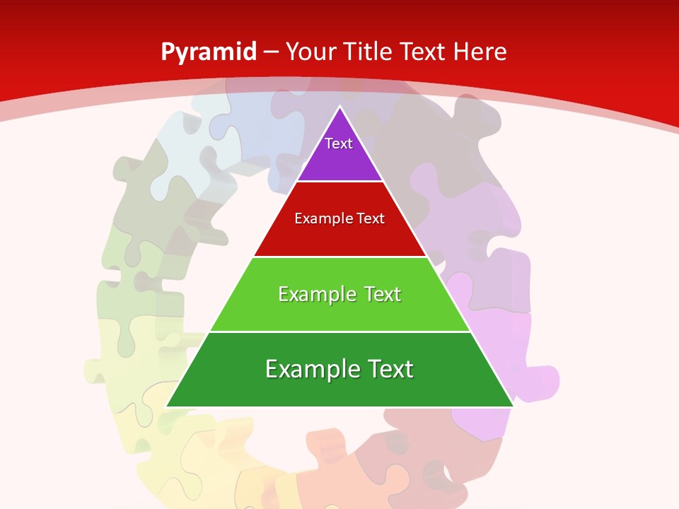 Puzzle Background Isolated PowerPoint Template