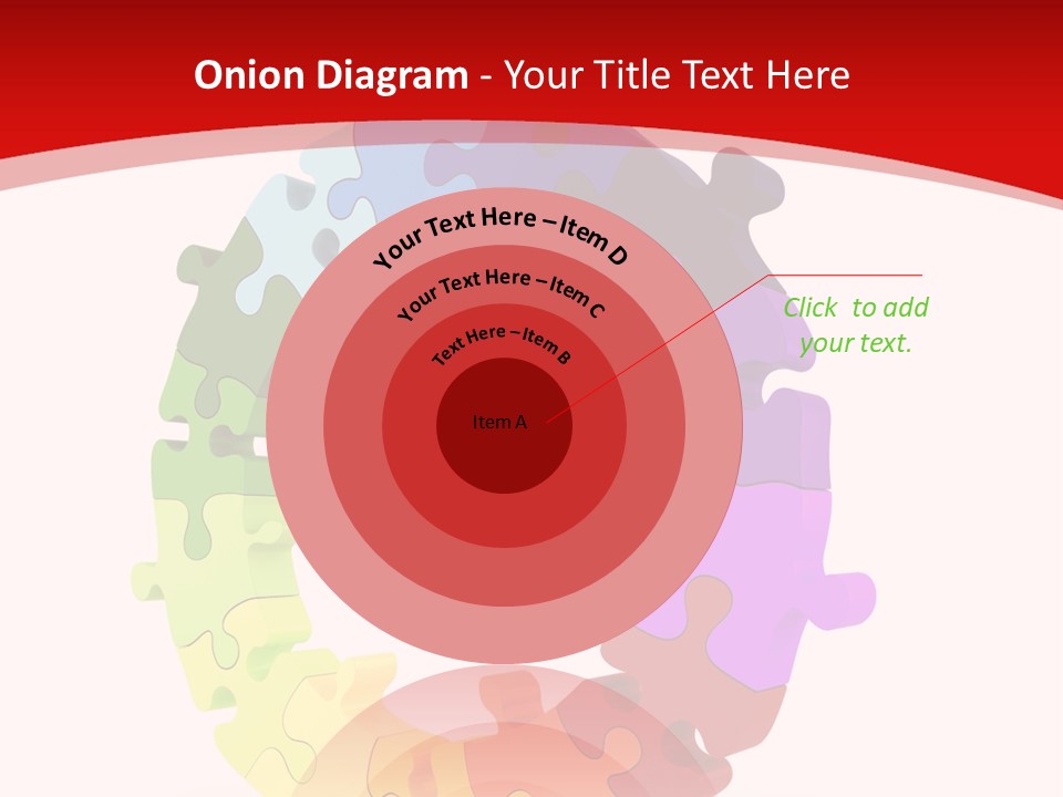 Puzzle Background Isolated PowerPoint Template